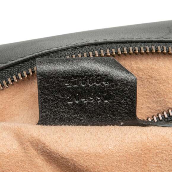 GUCCI Black Leather Bamboo Backpack - Picture 6 of 6